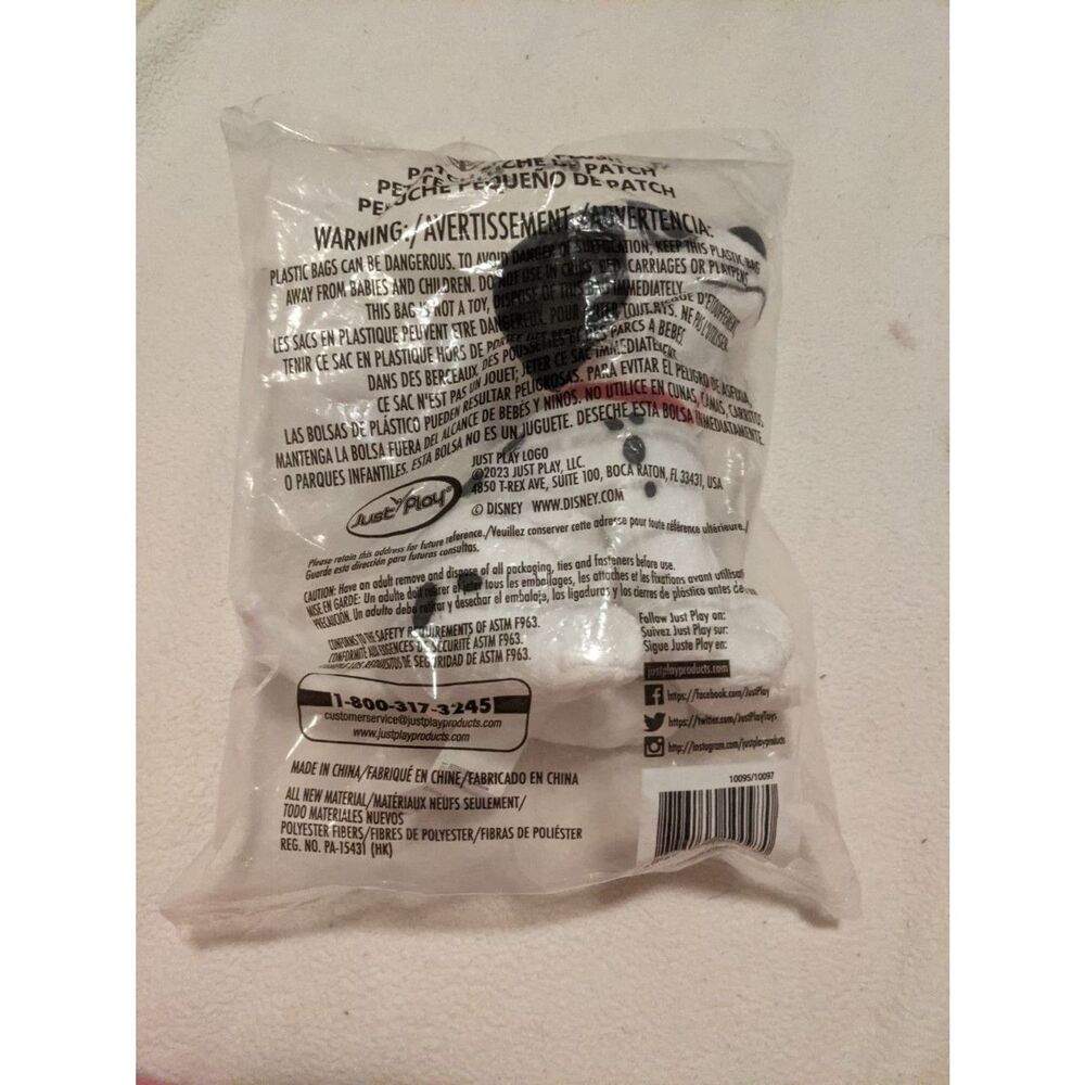 Disney Just Play 101 Dalmatians Patch Mini Plush Stuffed Animal Toy New In Bag